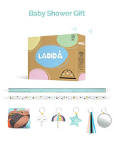 LADIDA Baby Play Gym 3 Stage Rainy Day Activity Mat con gran alfombra de juego acolchada de 43 pulgadas y juguetes interactivos basados en STEM para el desarrollo de habilidades sensoriales y motoras - DIGVICE MX