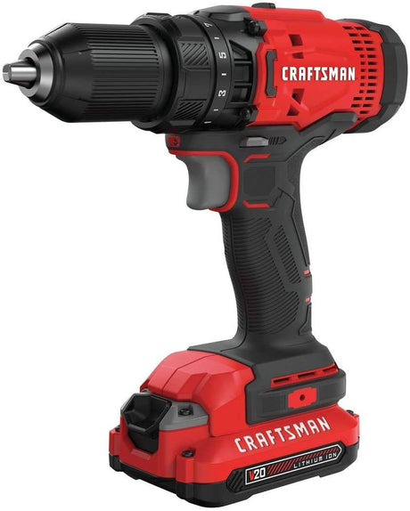 CRAFTSMAN V20 - Juego de taladro/destornillador inalámbrico (CMCD700C1) - DIGVICE MX
