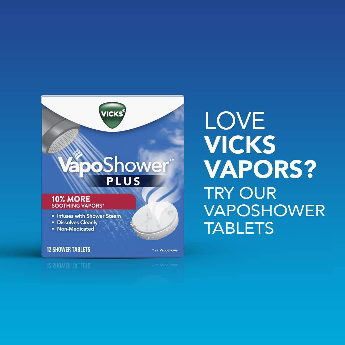 Vicks VapoBath, cristales de baño, bomba de baño, sales de baño no medicinales, aromaterapia de vapor calmante Vicks Vapors con eucalipto y mentol, contiene aceites esenciales, 36 oz