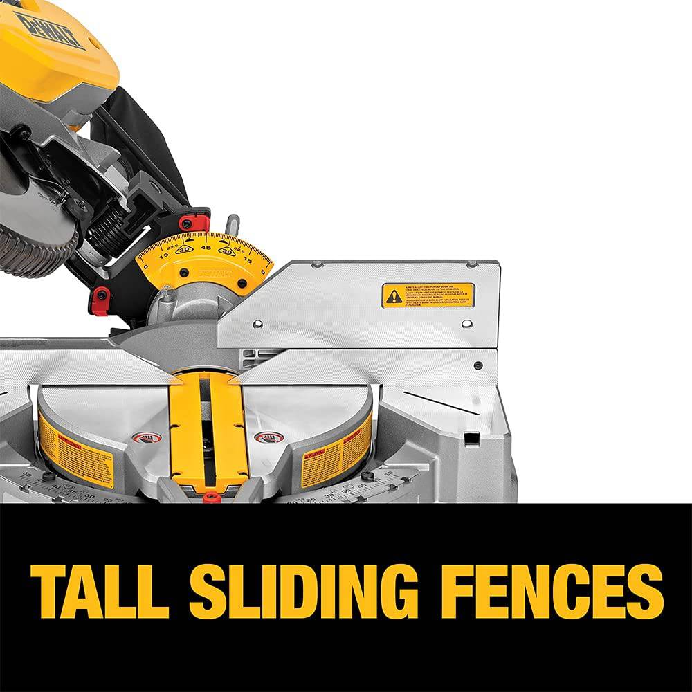 Sierra ingletadora DEWALT, doble bisel, compuesto, 12 pulgadas, 15 amperios (DWS716) - DIGVICE MX