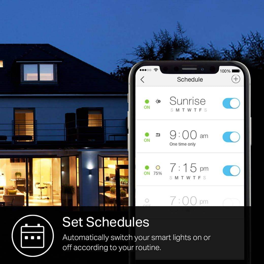 Bombillas inteligentes Kasa que funcionan con Alexa y Google Home, bombilla LED inteligente regulable, A19, 9 W, 800 lúmenes, blanco suave (2700 K), CRI≥90, WiFi 2,4 Ghz solamente, no requiere concentrador, paquete de 4 (KL110P4) - DIGVICE MX
