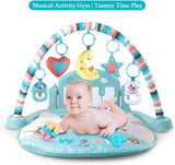 TEMI Baby Gym Toys & Activity Play Mat, Kick and Play Piano Gym Center con música y luces, juguetes de aprendizaje electrónico para bebés, niños pequeños, recién nacidos, niñas y niños de 1 a 36 meses - DIGVICE MX