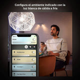 Paquete de 2 bombillas LED BR30 Philips Hue White Ambiance, compatibles con Bluetooth y Zigbee (Hue Hub opcional), latas/luces empotradas, funciona con Alexa y Google Assistant: un dispositivo certificado para humanos - DIGVICE MX