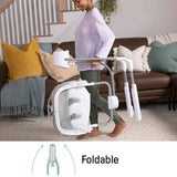 Ingenuity Anyway Sway Columpio portátil multidireccional de 5 velocidades para bebé con vibraciones - Abeto, 0-9 meses - DIGVICE MX