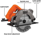 Sierra circular BLACK+DECKER de 7-1/4 pulgadas con láser, 13 amperios (BDECS300C) - DIGVICE MX