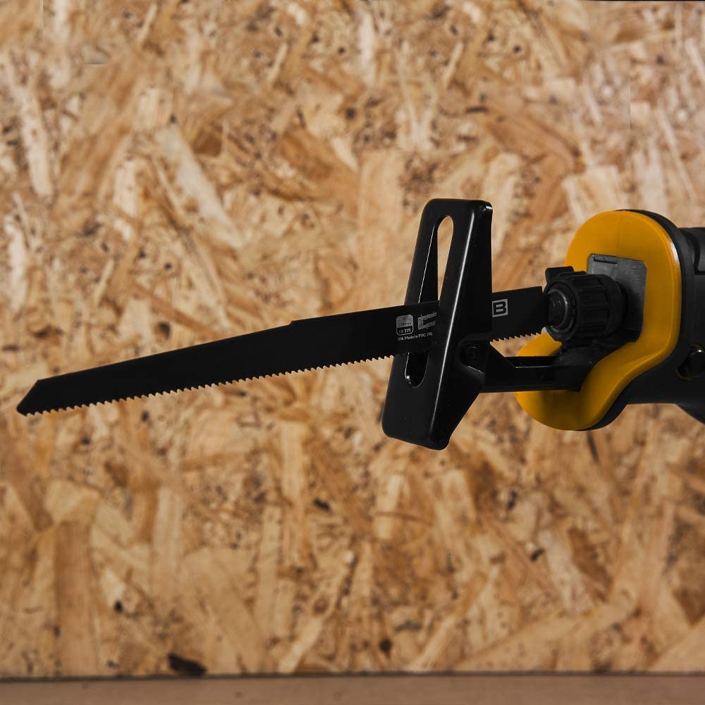 JCB Tools - Herramienta eléctrica de sierra de sable inalámbrica JCB de 20 V - Sin batería - Para demolición, remodelación, corte de paneles de yeso, corte de ramas, madera, plástico, metal, poda - Unidad desnuda - DIGVICE MX