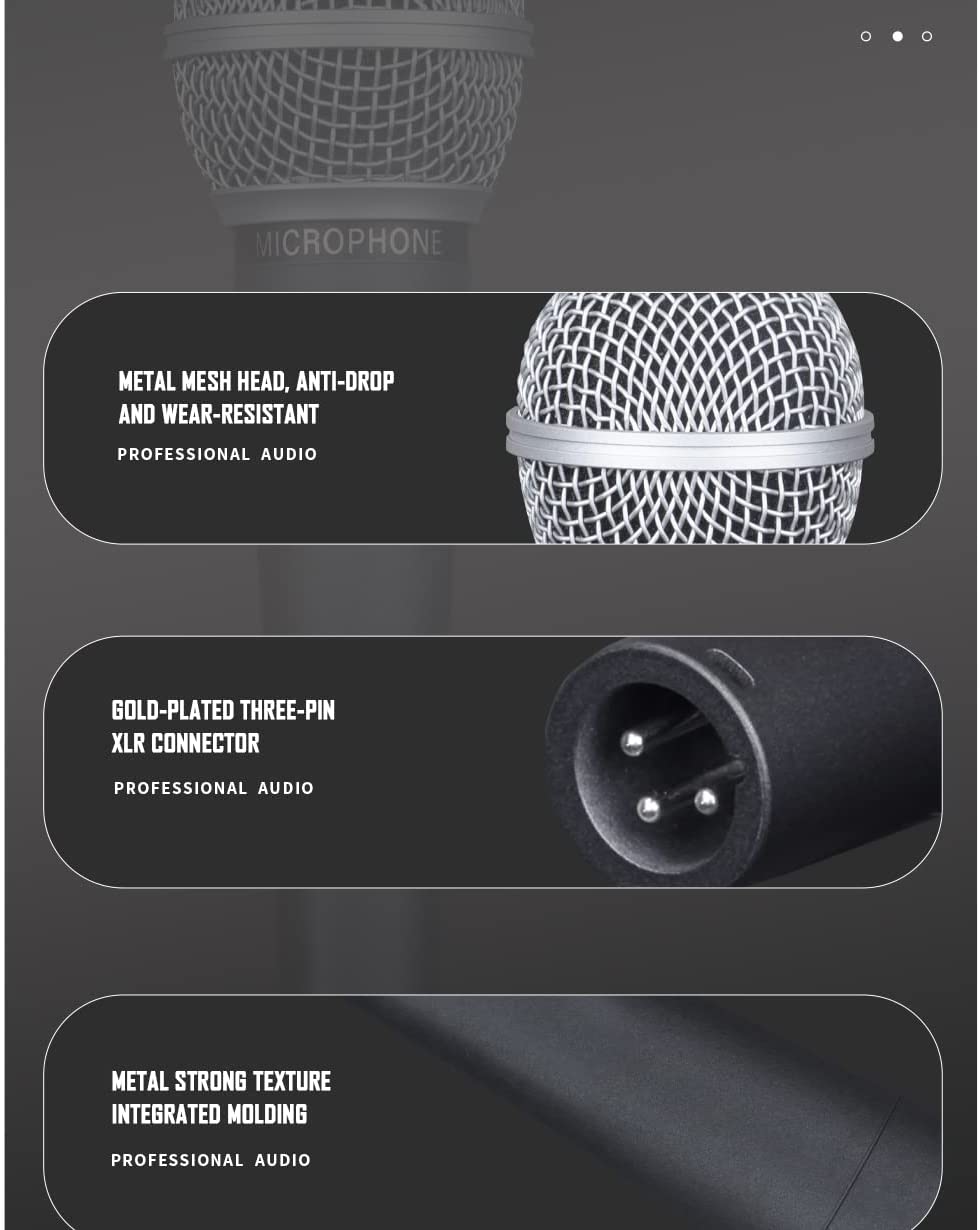Weymic Wm58 Micrófono de instrumento de Audio Vocal dinámico de estilo clásico con sonido limpio, micrófono profesional de cuerpo de Metal