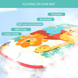 Eners Baby Gyms Play Mats Centro de actividades musicales Kick & Play Piano Gym Tummy Time Colchoneta acolchada para recién nacidos (verde) - DIGVICE MX