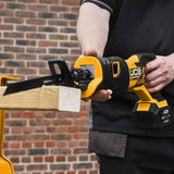 JCB Tools - Herramienta eléctrica de sierra de sable inalámbrica JCB de 20 V - Sin batería - Para demolición, remodelación, corte de paneles de yeso, corte de ramas, madera, plástico, metal, poda - Unidad desnuda - DIGVICE MX