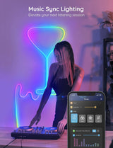 Govee Neon Rope Light, RGBIC Rope Lights con sincronización de música, diseño de bricolaje, funciona con Alexa, Google Assistant, 10 pies (no compatible con 5G WiFi) - DIGVICE MX