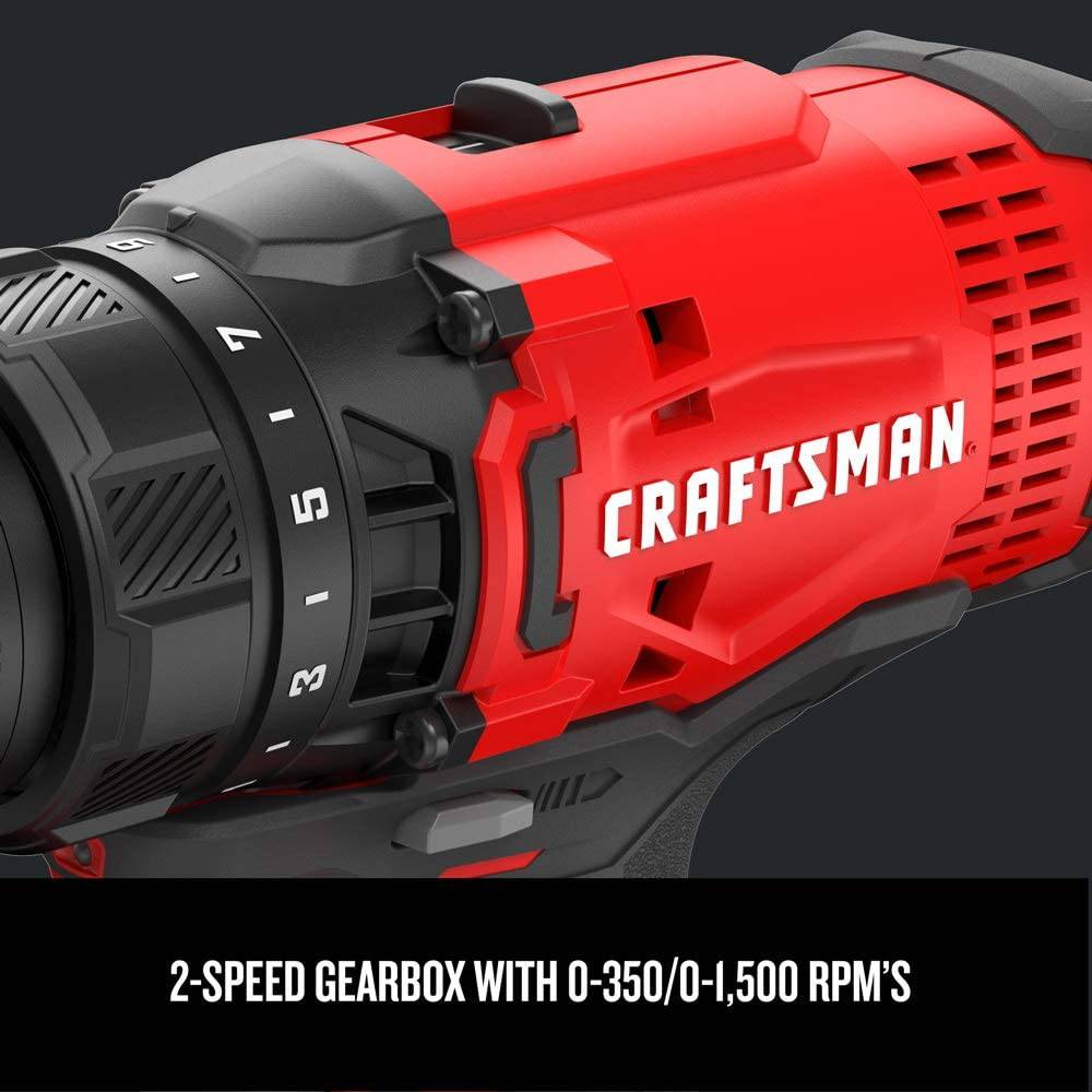 CRAFTSMAN V20 - Juego de taladro/destornillador inalámbrico (CMCD700C1) - DIGVICE MX