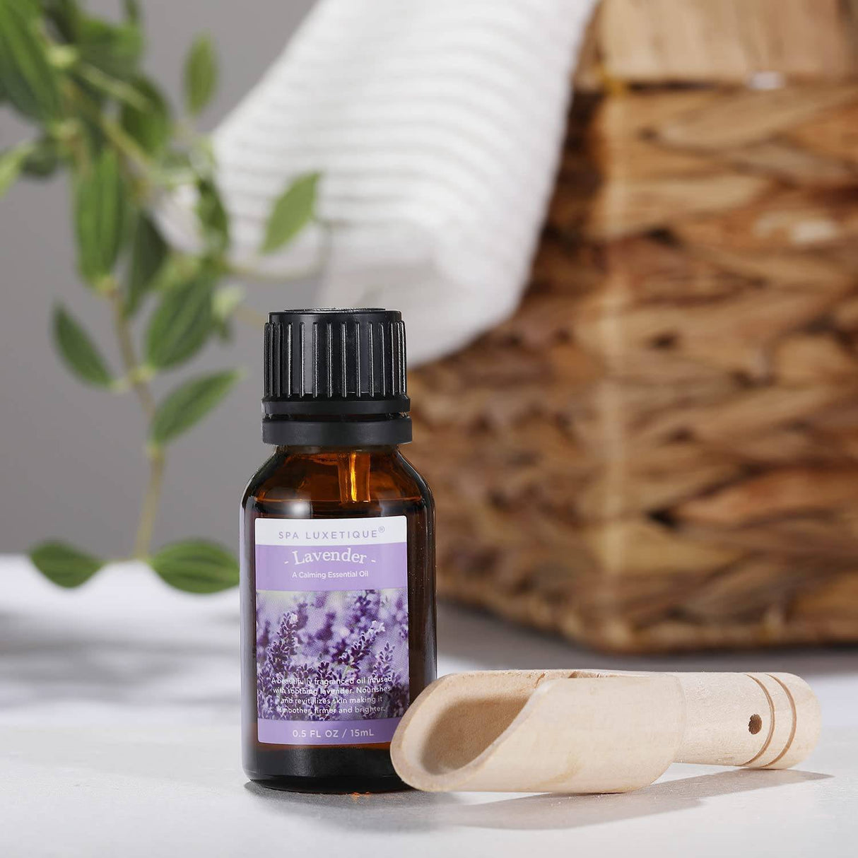 Spa Luxetique - Sales de baño, sales de Epsom con sal de baño del Himalaya para mujeres Aceite esencial de lavanda extra relajante con cuchara, juego de baño de 3 paquetes