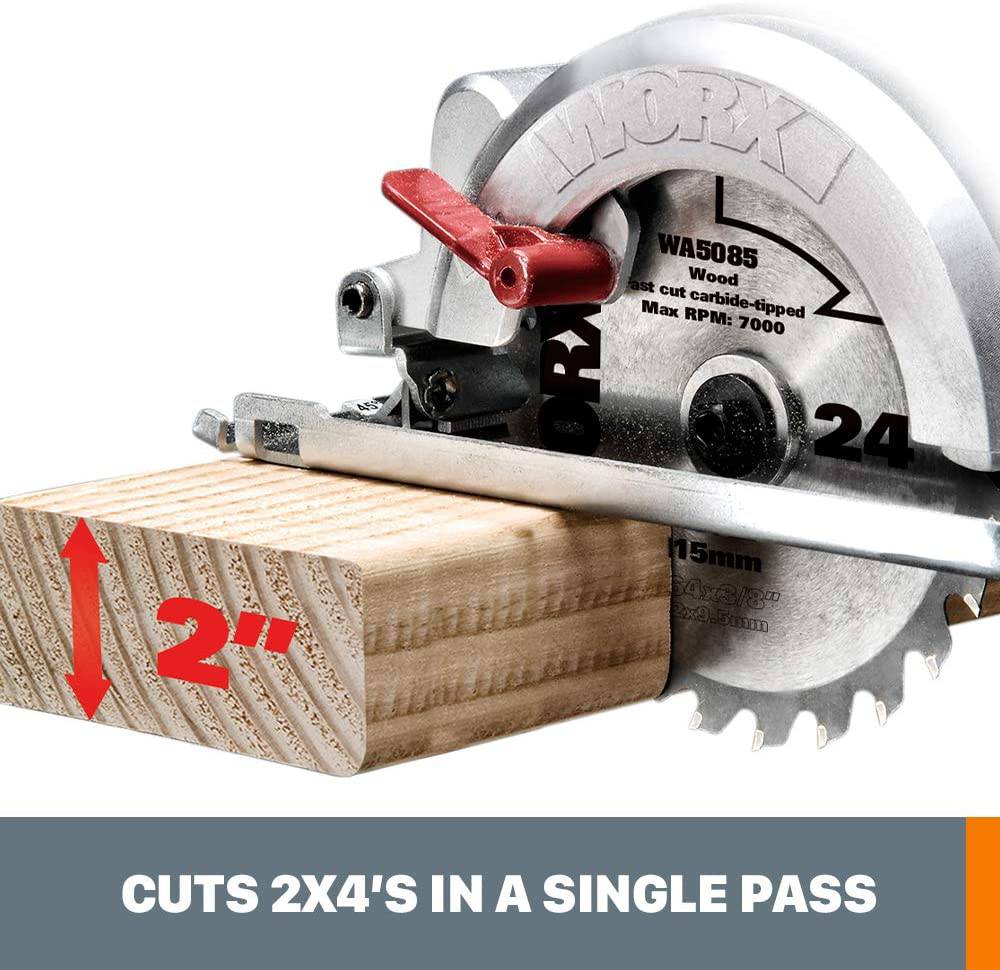 Worx WX429L 4 Amp WORXSAW Sierra circular eléctrica compacta de 4.5" - DIGVICE MX
