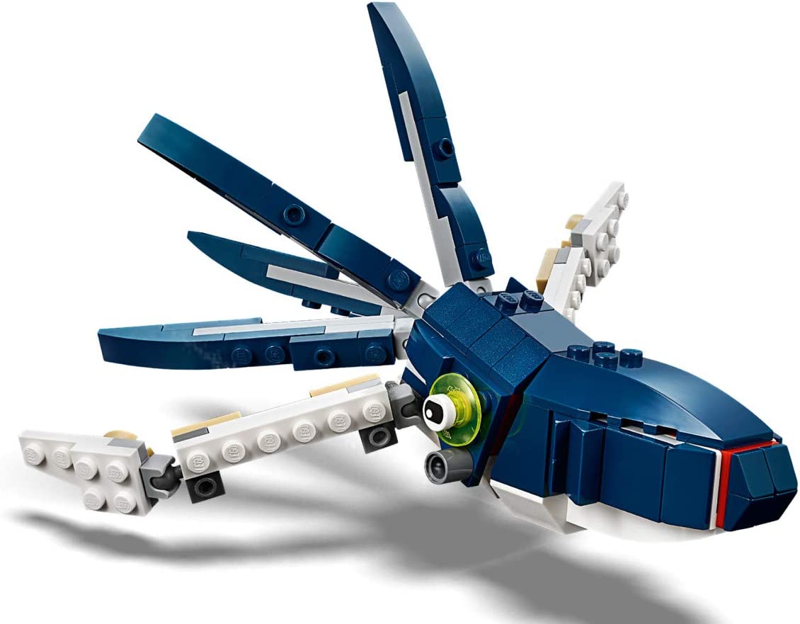 LEGO Creator 3in1 Deep Sea Creatures 31088 Juego de juguetes de construcción para niños, niños y niñas a partir de 7 años (230 piezas)