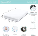 The Peanutshell Fitted Pack n Play, Playard, Mini sábanas para cuna para niñas | Juego de 2 paquetes | Elefantes rosas y corazones - DIGVICE MX