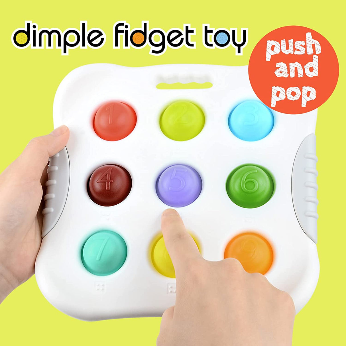 WOHEIHEI Dimple Fidget Baby Toys Desarrollo temprano Autismo Alivio del estrés Montessori - B0B6RBC2ZY
