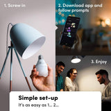 LIFX Color A19 800 lúmenes, miles de millones de colores y blancos, bombilla LED inteligente Wi-Fi, no requiere puente, funciona con Alexa, Hey Google, HomeKit y Siri. - DIGVICE MX