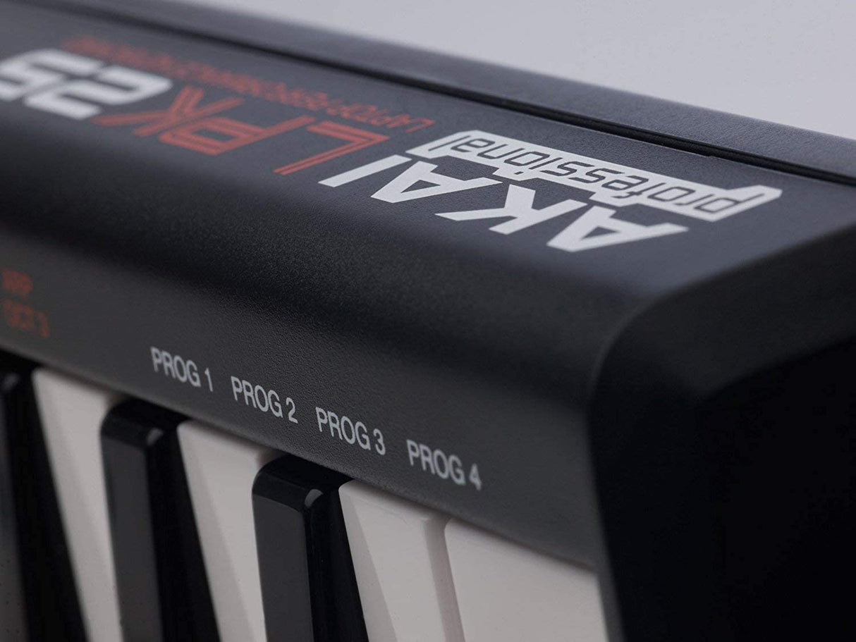 AKAI Professional LPK25 - Controlador de teclado USB MIDI con 25 teclas de acción de sintetizador sensibles a la velocidad para portátiles (Mac y PC), software de edición incluido, multicolor