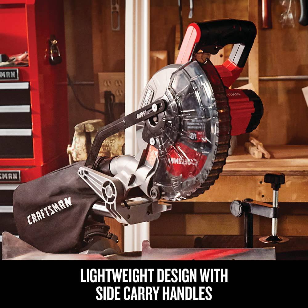 CRAFTSMAN V20 Kit de sierra ingletadora deslizante de 7-1/4 pulgadas, inalámbrica (CMCS714M1) - DIGVICE MX