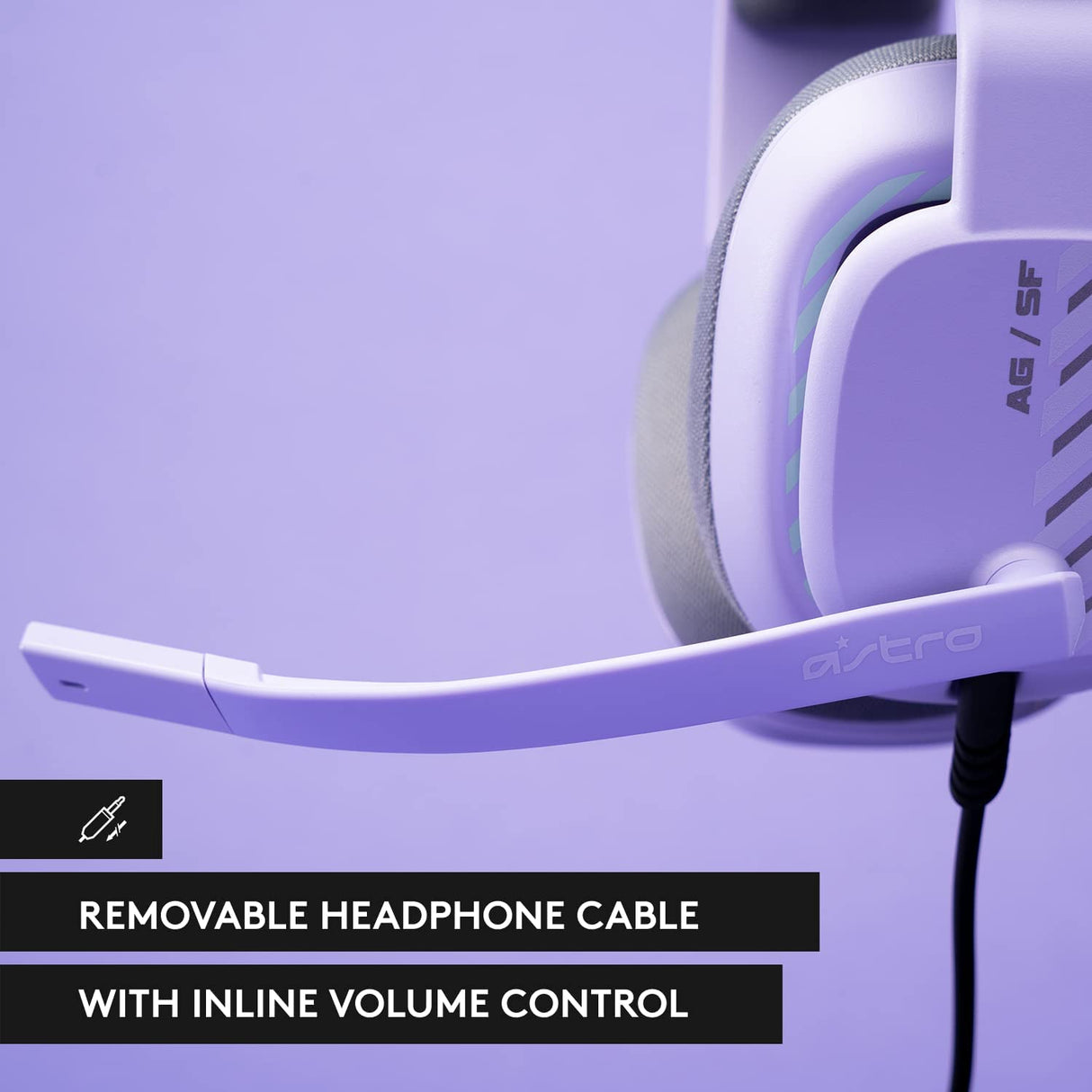 Astro A10 Gen 2 - Auriculares para juegos con cable - Auriculares para juegos sobre la oreja con micrófono abatible para silenciar, controladores de 32 mm, para Xbox Series X|S, Xbox One, Playstation 5/4, Nintendo Switch, PC, Mac -Lila