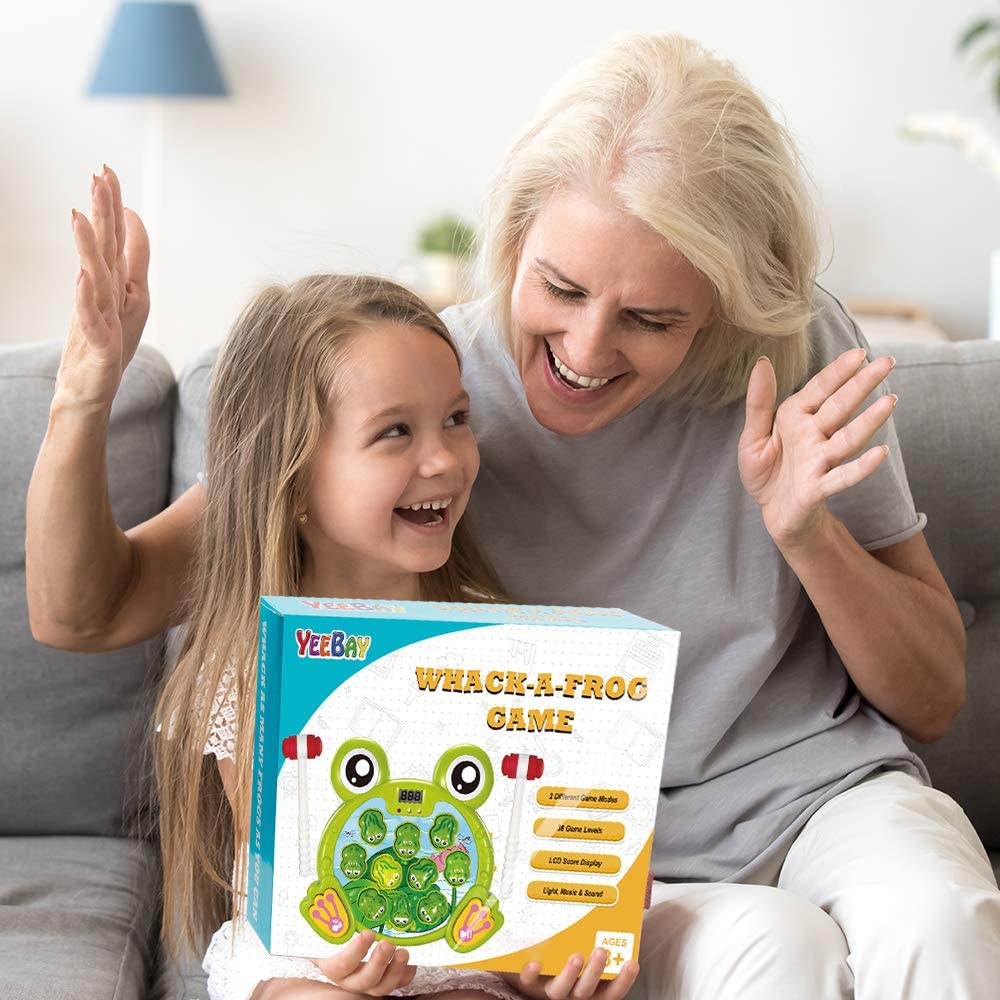 YEEBAY Juego interactivo Whack A Frog, aprendizaje, activo, juguete de desarrollo temprano - SG_B07QRRTYBL_VR3