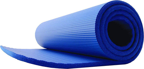 Everyday Essentials - Colchoneta de yoga y ejercicio de alta densidad  antidesgarros extra gruesa de 1/2 pulgada con correa de transporte