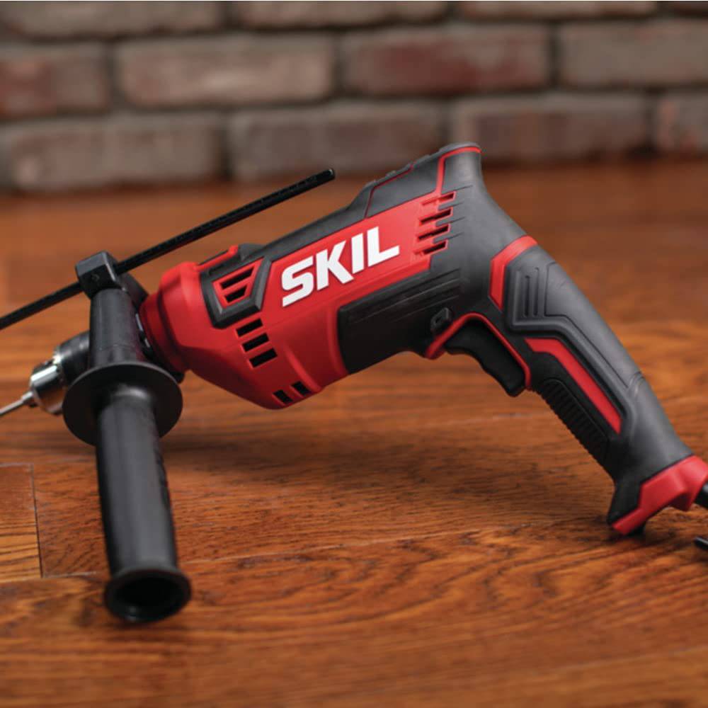 Skil HD182002 - Taladro de martillo con cable de 7,5 amperios, 1/2 pulgada con 100 brocas - DIGVICE MX