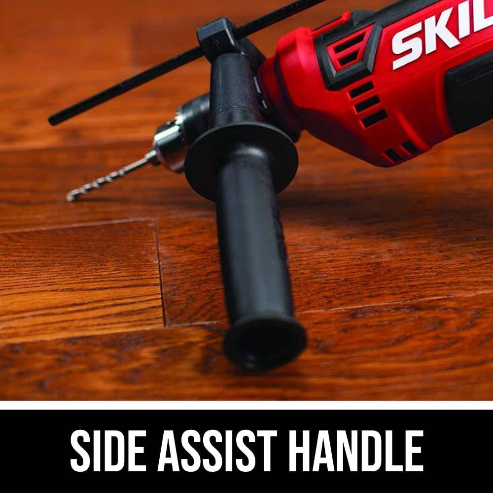 Skil HD182002 - Taladro de martillo con cable de 7,5 amperios, 1/2 pulgada con 100 brocas - DIGVICE MX