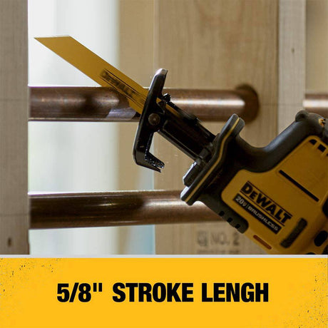 DEWALT ATOMIC 20V MAX* Sierra recíproca, con una mano, inalámbrica, solo herramienta (DCS369B) - DIGVICE MX