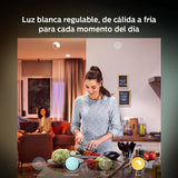 Paquete de 2 bombillas LED BR30 Philips Hue White Ambiance, compatibles con Bluetooth y Zigbee (Hue Hub opcional), latas/luces empotradas, funciona con Alexa y Google Assistant: un dispositivo certificado para humanos - DIGVICE MX
