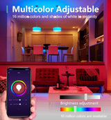 FOSMART - Bombilla inteligente con luz blanca suave, 16 millones de bombillas RGB que cambian de color regulables, funciona con Alexa, Google Home, E26 7,5 W (equivalente a 60 W), solo WiFi de 2,4 GHz, no requiere concentrador (4 unidades) - DIGVICE MX