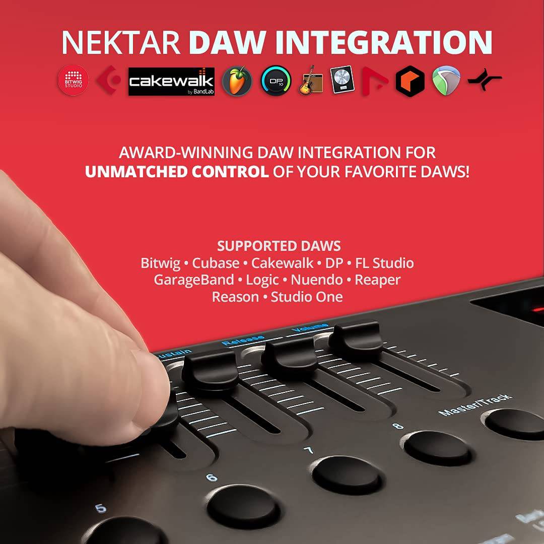 Nektar Impact LX61+ Keyboard Controller, MultiColored