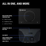 Elgato Wave XLR - Mezclador de audio y preamplificador de 75 db para micrófono XLR a USB-C, interfaz de control con alimentación fantasma de 48 V, Tap-to-Mute, software de mezcla digital para transmisión, grabación, podcasting