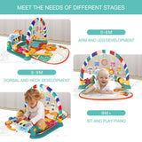 Eners Baby Gyms Play Mats Centro de actividades musicales Kick & Play Piano Gym Tummy Time Colchoneta acolchada para recién nacidos (verde) - DIGVICE MX