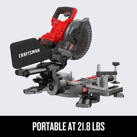 CRAFTSMAN V20 Kit de sierra ingletadora deslizante de 7-1/4 pulgadas, inalámbrica (CMCS714M1) - DIGVICE MX