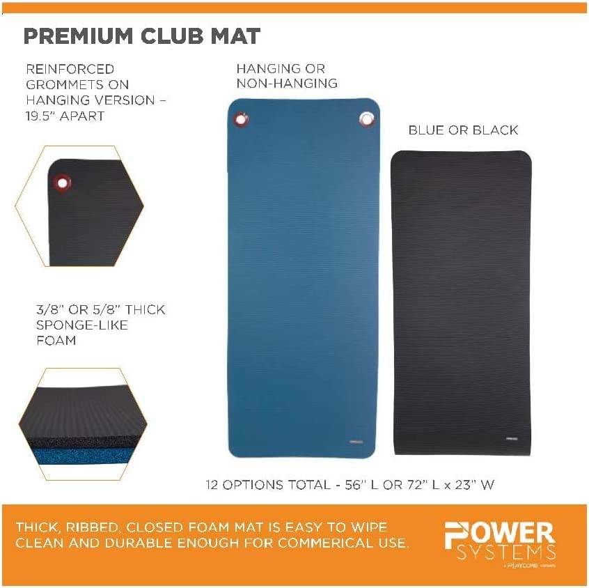 Power Systems Single Premium Colchoneta colgante para ejercitarse. 56 x 23 x 5/8-Inch