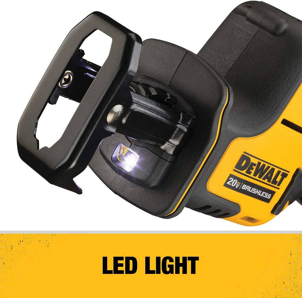 DEWALT ATOMIC 20V MAX* Sierra recíproca, con una mano, inalámbrica, solo herramienta (DCS369B) - DIGVICE MX