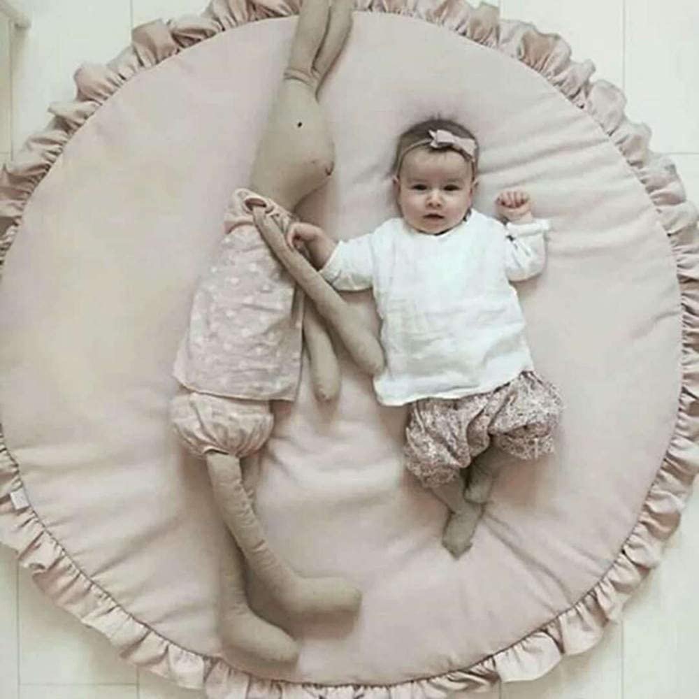 Abreeze Baby Cotton Play Mat Soft Crawling Mat Pink Desmontable Lavable Juego Manta Floor Playmats Niños Infantil - DIGVICE MX