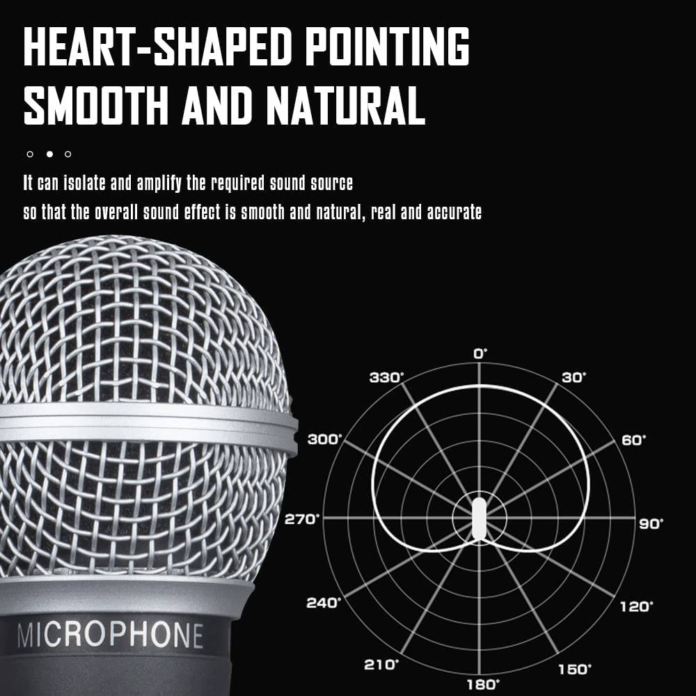 Weymic Wm58 Micrófono de instrumento de Audio Vocal dinámico de estilo clásico con sonido limpio, micrófono profesional de cuerpo de Metal