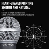 Weymic Wm58 Micrófono de instrumento de Audio Vocal dinámico de estilo clásico con sonido limpio, micrófono profesional de cuerpo de Metal