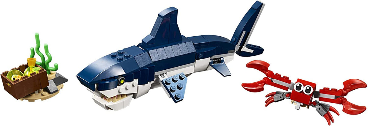 LEGO Creator 3in1 Deep Sea Creatures 31088 Juego de juguetes de construcción para niños, niños y niñas a partir de 7 años (230 piezas)