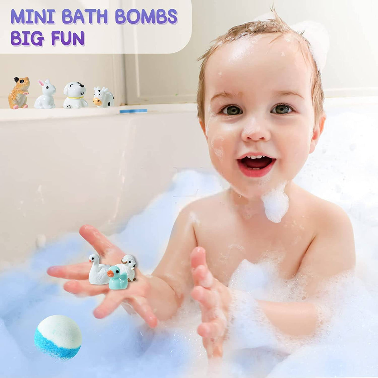  Bombas de baño con juguetes sorpresa en el interior