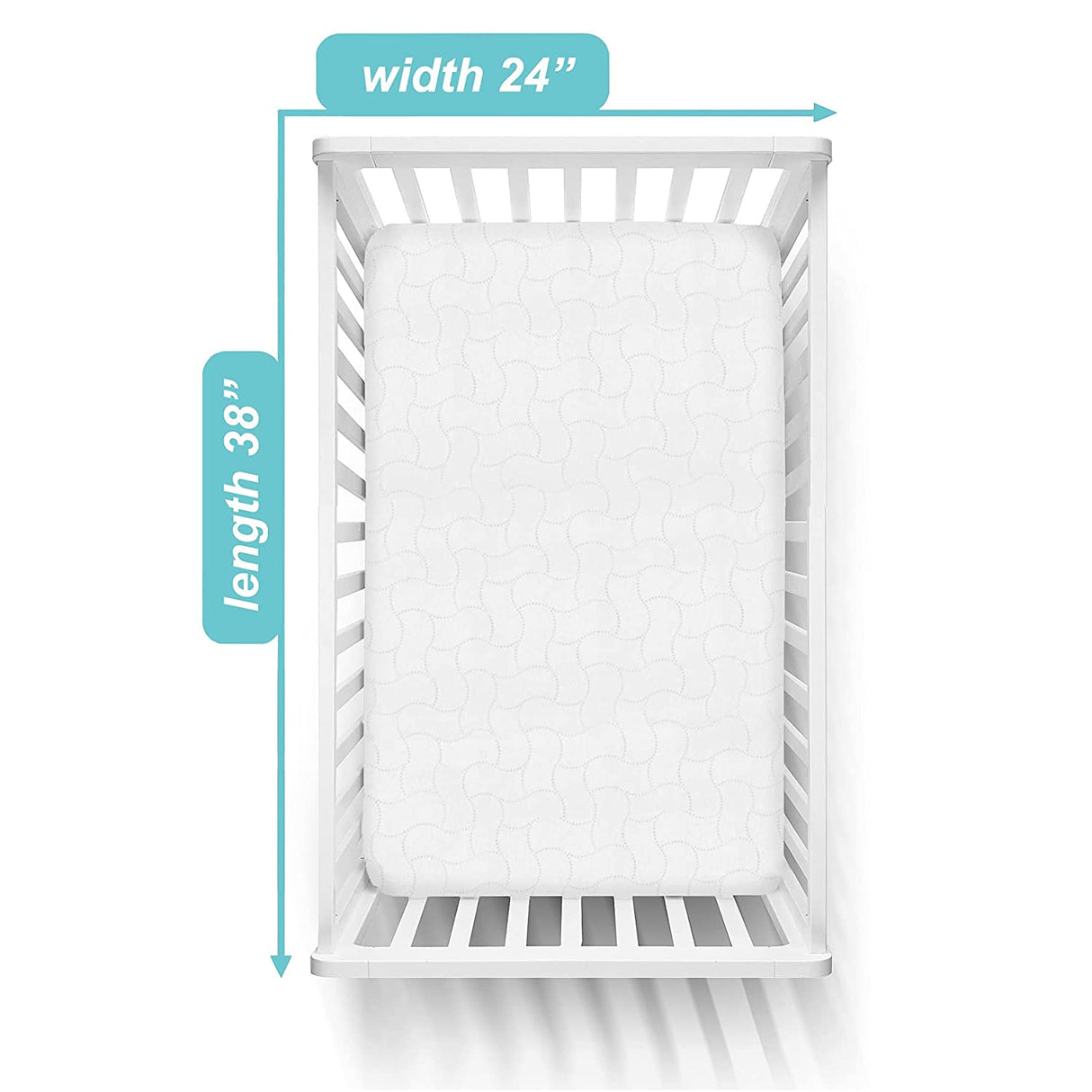 American Baby Company - Funda protectora impermeable para colchón Porta/Mini Cuna, color blanco (1 unidad), para niños y niñas - DIGVICE MX