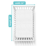 American Baby Company - Funda protectora impermeable para colchón Porta/Mini Cuna, color blanco (1 unidad), para niños y niñas - DIGVICE MX