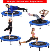 FirstE  - Trampolin de fitness plegables de 40 pulgadas, reboteador recreativo para trampolín de salto Excersize para niños y adultos en interiores y exteriores, carga máxima de 330 libras