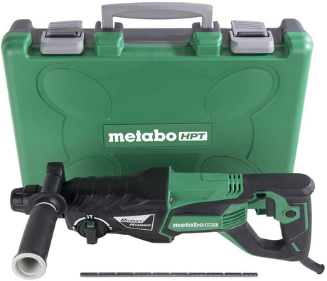 Martillo perforador Metabo HPT | Hoja de datos de seguridad más | 1 pulgada, 7,5 amperios | para taladrar | Astillado y percusión (DH26PF) - DIGVICE MX