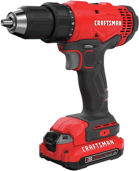 Kit de taladro/atornillador inalámbrico CRAFTSMAN V20* (CMCD701C2) - DIGVICE MX