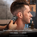 Cortapelos profesional Oster, Classic 76 76076-010 para barberos y corte de pelo con cuchilla desmontable, color burdeos