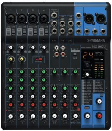 Mezclador estéreo de 10 entradas Yamaha MG10XU con efectos