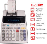 Calculadora de impresión a dos colores Sharp El-1801v 2,1 líneas/seg